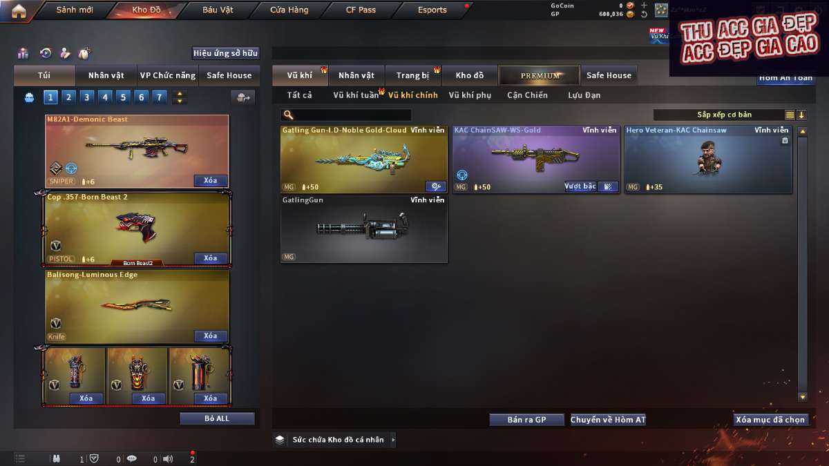 shop acc cf uy tin gia re